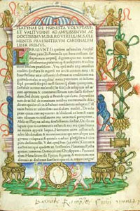 Buchseite aus "De honesta voluptate et valetudine", Barolomeo Platina, 1465